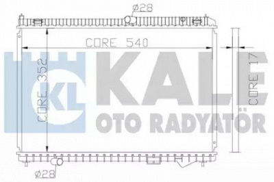 KALE OTO RADYATOR 341945 -  Радиатор, охлаждение двигателя